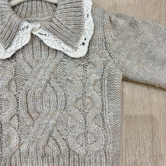 Rylee + Cru Alice Sweater, Heathered Antique - Picture 3 of 3